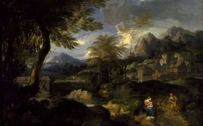 The Rest on the Flight into Egypt by Unbekannt Unbekannt
